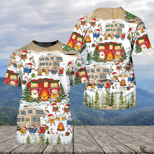 Campsite Christmas Party All Over Print Shirt