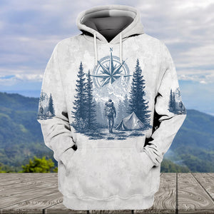 Vintage Hiking Compass All Over Print Shirt
