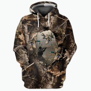 Duck Hunting Camouflage Fabric All Over Print Shirtt