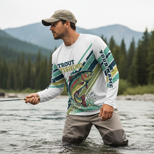 Vintage Rainbow Trout Team Shirt All Over Print