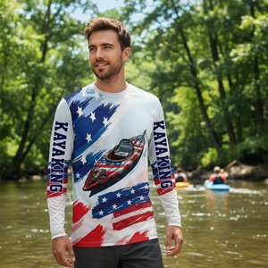 Custom Name Kayaking America All Over Print Shirt