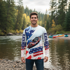 Custom Name Kayaking America All Over Print Shirt