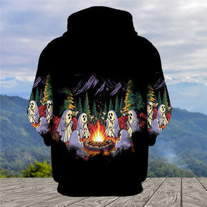 Ghost Camping Crew All Over Print Shirt