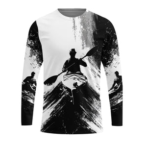 Black And White Kayaking Lover All Over Print Shirt