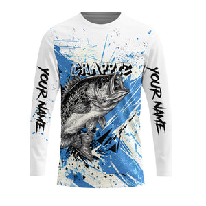 Custom Name Crappie Fishing Jersey All Over Print Shirt