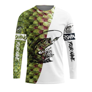 Bass Fishing Team Jerseys Green All Over Print Shirt