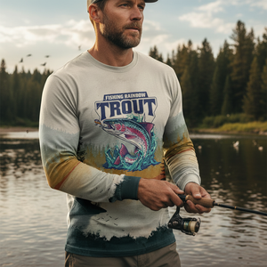 Trout Fish Lover Vintage All Over Print Shirt