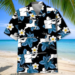 Deer Hunting Nature Hawaiian Shirt