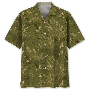 Vintage Goose Hunting Hawaiian Shirt