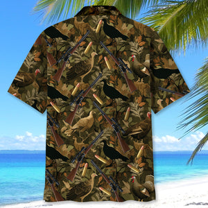 Camouflage Wild Turkey Hunting Hawaiian Shirt