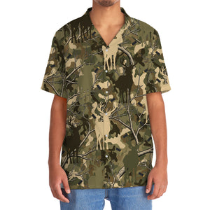 Camouflage Deer Hunting Hawaiian Shirt
