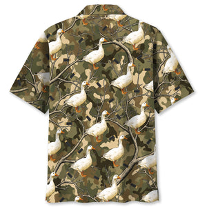 Camouflage Ross Goose Hunting Hawaiian Shirt