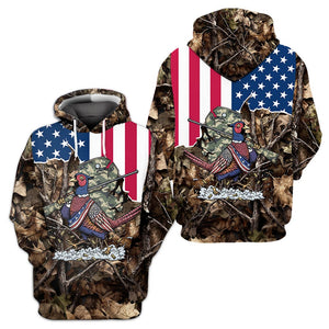 America Pheasant Hunting Camo All Over Print Shirt