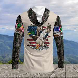 Vintage Mallard Duck Hunting Camo All Over Print Shirt