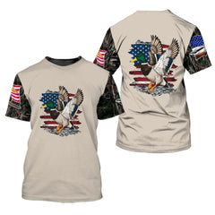 Vintage Mallard Duck Hunting Camo All Over Print Shirt