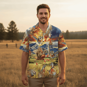 Funny Quail Hunting Hawaiian Shirt