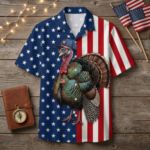 America Wild Turkey Hunting Funny Hawaiian Shirt