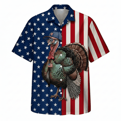 America Wild Turkey Hunting Funny Hawaiian Shirt