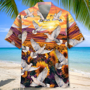 Dove Hunting Field Vintage Hawaiian Shirt