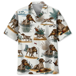 German Short Hair Pointer Pheasant Hunting Hawaiian Shirt
