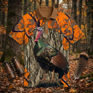 Turkey Hunter Men Polo Shirt