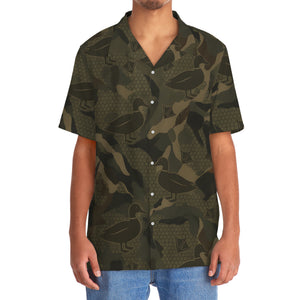 Mallard Duck Camouflage Hunting Hawaiian Shirt