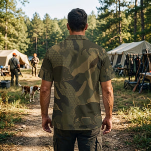 Wild Boar Camouflage Hunting Hawaiian Shirt