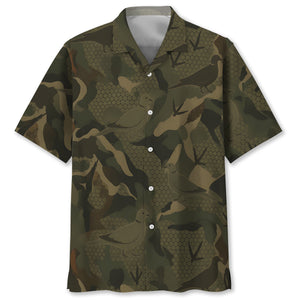 Dove Camouflage Hunting Hawaiian Shirt