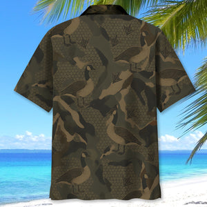 Goose Hunting Camouflage Hawaiian Shirt