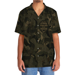 I'm Into Fitness Fitness Deer in My Freezer Hunting Hawaiian Shirt