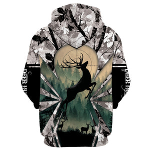 Deer Hunting Peaceful Forest All Over Print Shirt