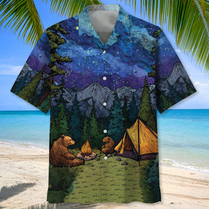Camping We're Living Like A Small Gang Hawaiian Shirt