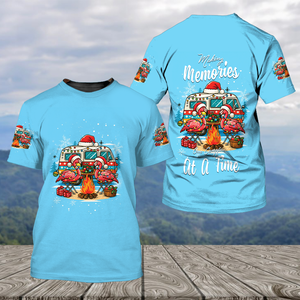 Blue Making Memories One Campfire At A Time All Over Print Shirt