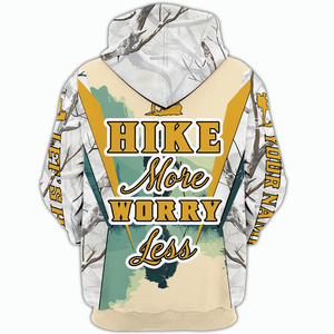 Custom Name Hiking More Worry Less All Over Print Shirt