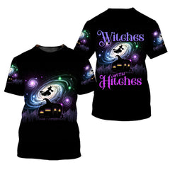 Witches With Hitches All Over Print Shirt