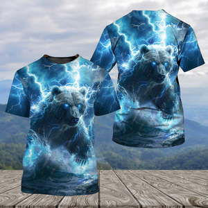 Electric Powerful Bear Awesome Cool All Over Print Shirt