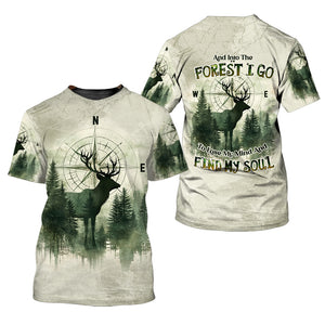 Into The Forest Deer Exposure All Over Print Shirt
