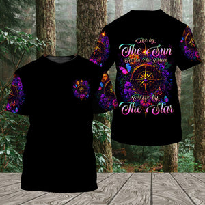 Live By The Sun Feel By The Moon All Over Print Shirt