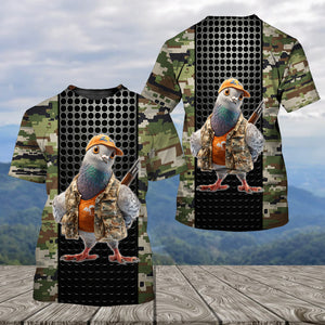 Funny Dove Hunting All Over Print Shirt