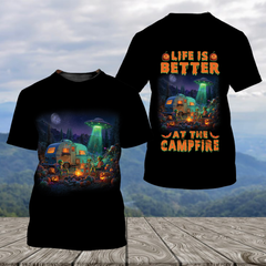 Life Is Better At The UFO Campfire All Over Print Shirt