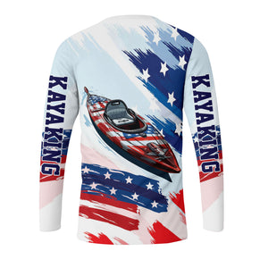 Custom Name Kayaking America All Over Print Shirt
