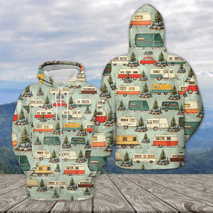 Vintage Camper Car All Over Print Shirt