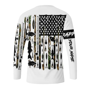 Custom Name Crappie Fish Black All Over Print Shirt