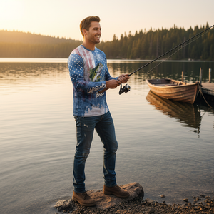 Largemouth Bass American Flag All Over Print Shirt