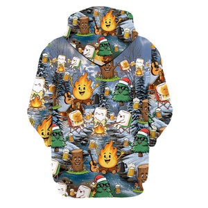 Camping Drinking Beer Party All Over Print Shirt
