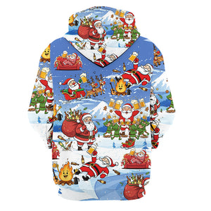 Santa Camping Funny All Over Print Shirt