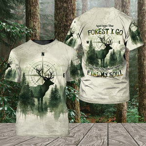 Into The Forest Deer Exposure All Over Print Shirt