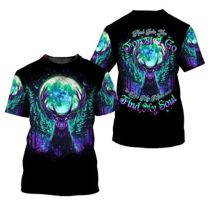 Into The Forest I Go Spirit Deer All Over Print Shirt