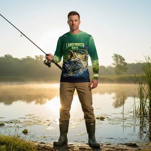 Largemouth Bass Vintage All Over Print Shirt