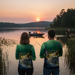 Largemouth Bass Vintage All Over Print Shirt